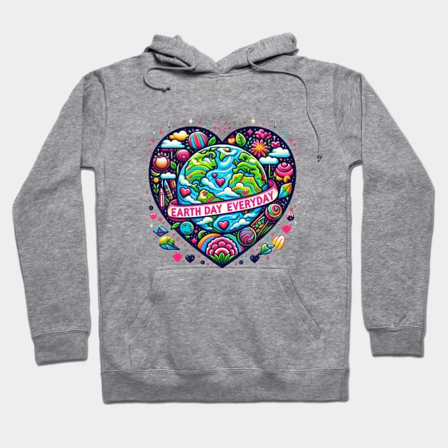 Earth Day 2024 Hoodie by BukovskyART